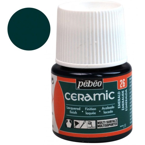 Farba Ceramic Pebeo 45 ml - 26 Emerald