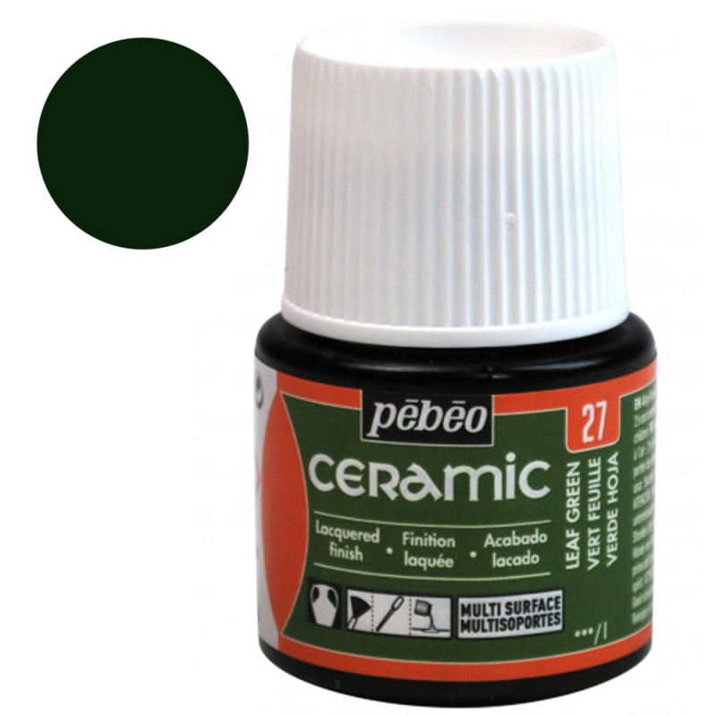 Farba Ceramic Pebeo 45 ml - 27 Leaf Green