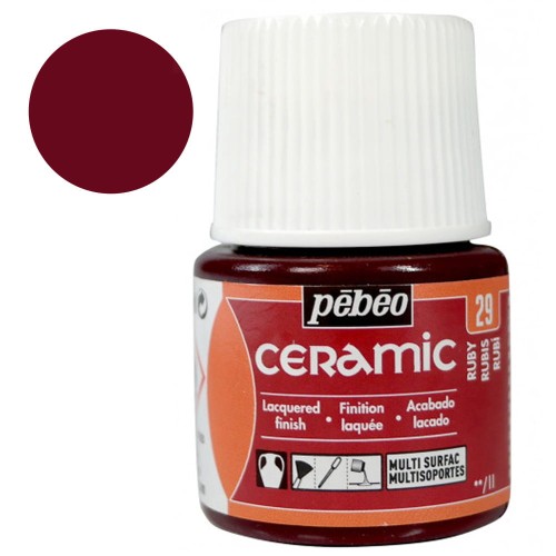 Farba Ceramic Pebeo 45 ml - 29 Ruby