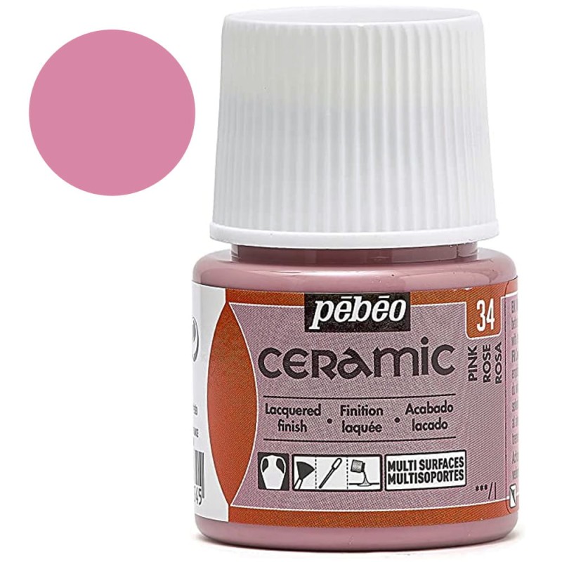 Farba Ceramic Pebeo 45 ml - 34 Pink