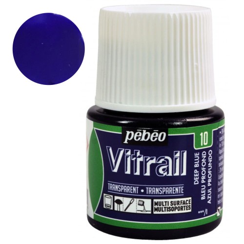 Farba do szkła Vitrail Pebeo 45 ml - 10 Deep Blue