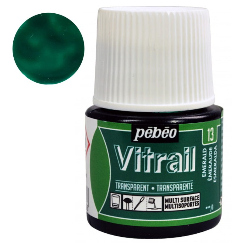 Farba do szkła Vitrail Pebeo 45 ml - 13 Emerald