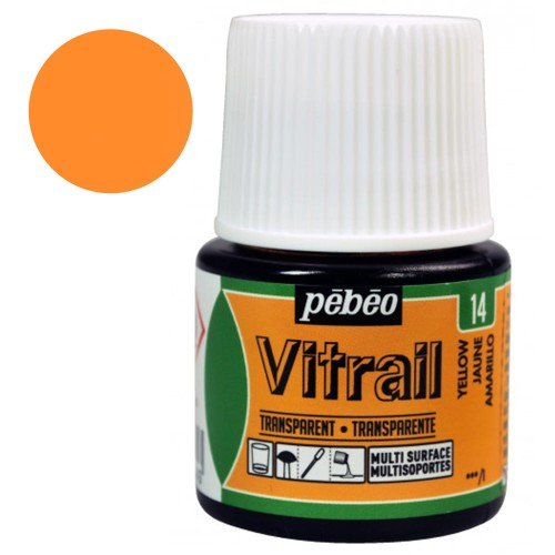 Farba do szkła Vitrail Pebeo 45 ml - 14 Yellow