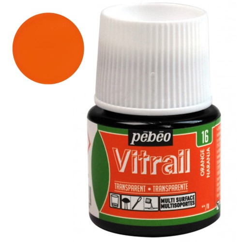 Farba do szkła Vitrail Pebeo 45 ml - 16 Orange