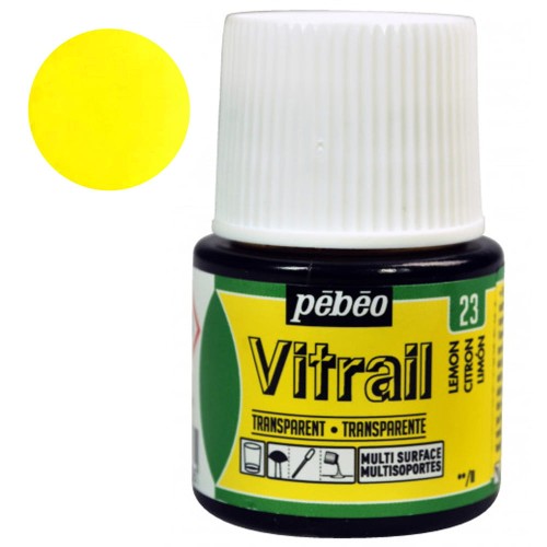 Farba do szkła Vitrail Pebeo 45 ml - 23 Lemon