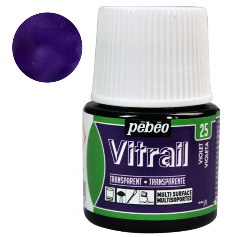 Farba do szkła Vitrail Pebeo 45 ml - 25 Violet
