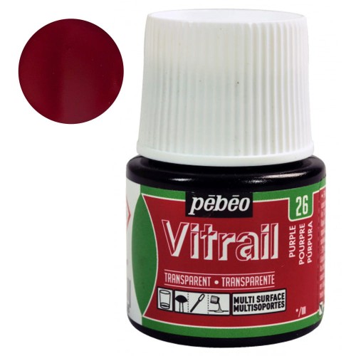 Farba do szkła Vitrail Pebeo 45 ml - 26 Purple