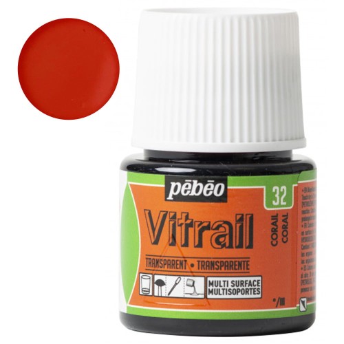Farba do szkła Vitrail Pebeo 45 ml - 32 Salmon