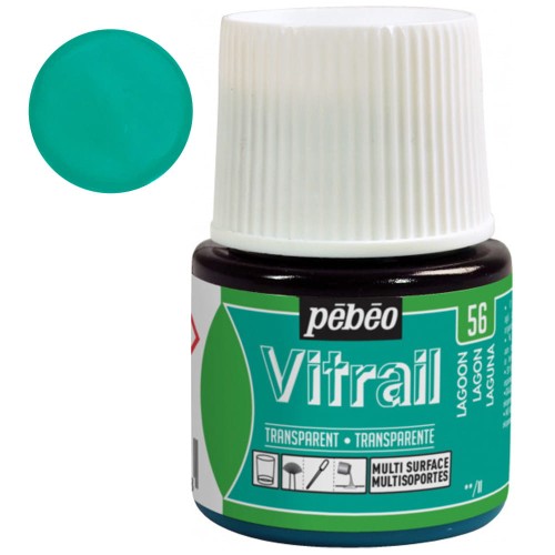 Farba do szkła Vitrail Pebeo 45 ml - 56 Vivid Lagon