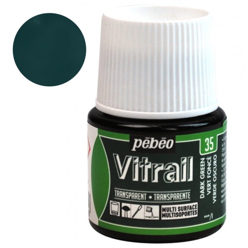 Farba do szkła Vitrail Pebeo 45 ml - 35 Dark Green
