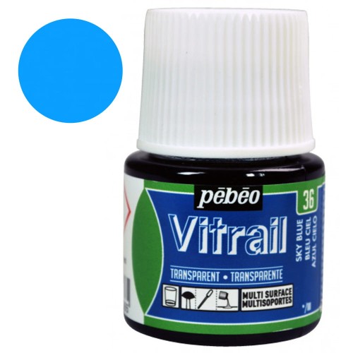 Farba do szkła Vitrail Pebeo 45 ml - 36 Sky Blue