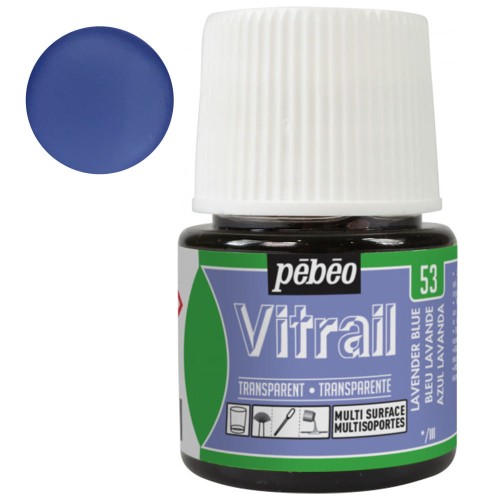 Farba do szkła Vitrail Pebeo 45 ml - 53 Lavender blue
