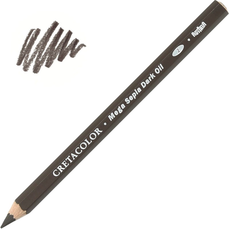 Kredka MEGA Sepia dark Oil Cretacolor 46358