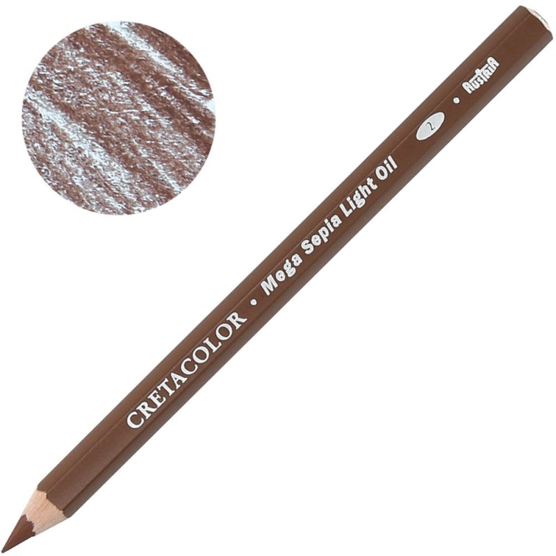Kredka MEGA Sepia light Oil Cretacolor 46348