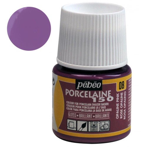 Farba do porcelany Pebeo Porcelaine 150°C 45 ml - 08 Opaline Pink