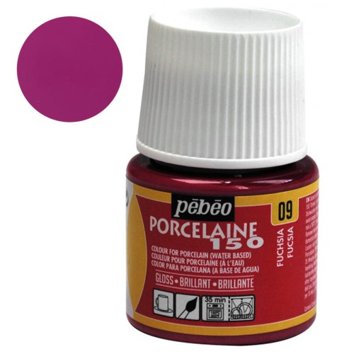 Farba do porcelany Pebeo Porcelaine 150°C 45 ml - 09 Fuchsia