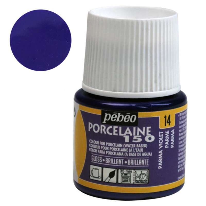 Farba do porcelany Pebeo Porcelaine 150°C 45 ml - 14 Parma Violet