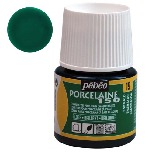 Farba do porcelany Pebeo Porcelaine 150°C 45 ml - 19 Emerald