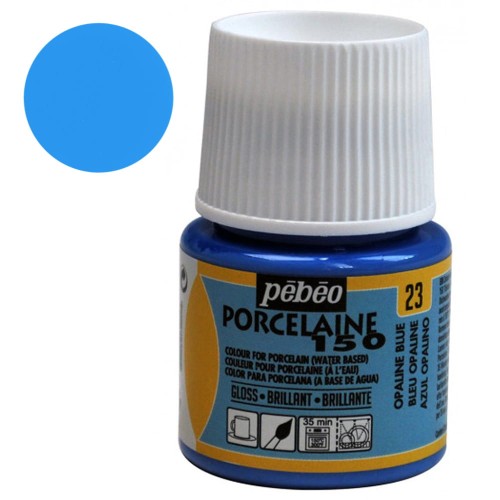 Farba do porcelany Pebeo Porcelaine 150°C 45 ml - 23 Opaline Blue
