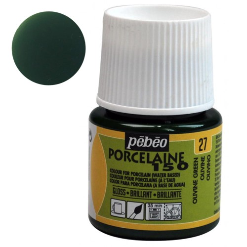 Farba do porcelany Pebeo Porcelaine 150°C 45 ml - 27 Olivine Green
