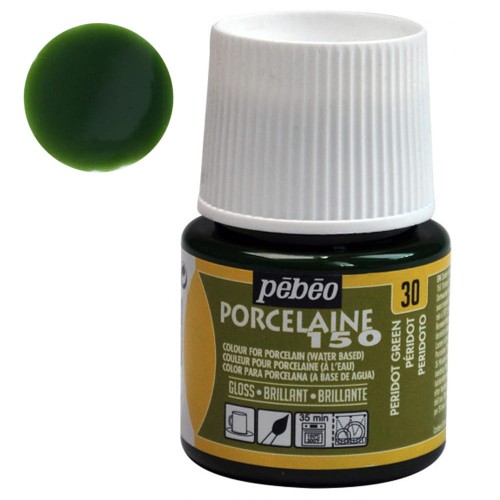 Farba do porcelany Pebeo Porcelaine 150°C 45 ml - 30 Peridot Green