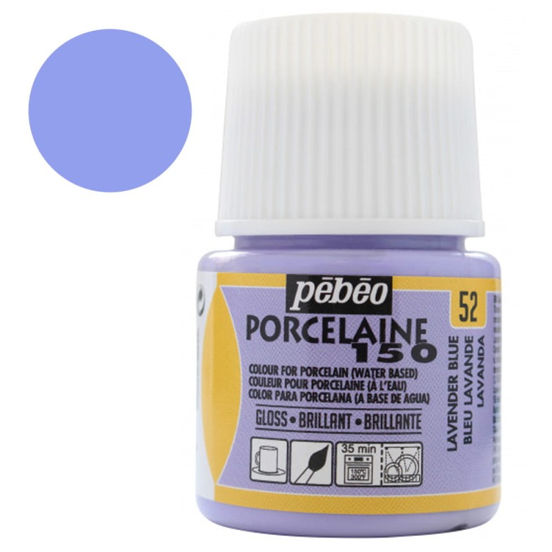 Farba do porcelany Pebeo Porcelaine 150°C 45 ml - 52 Lavender Blue (Pastelowa)