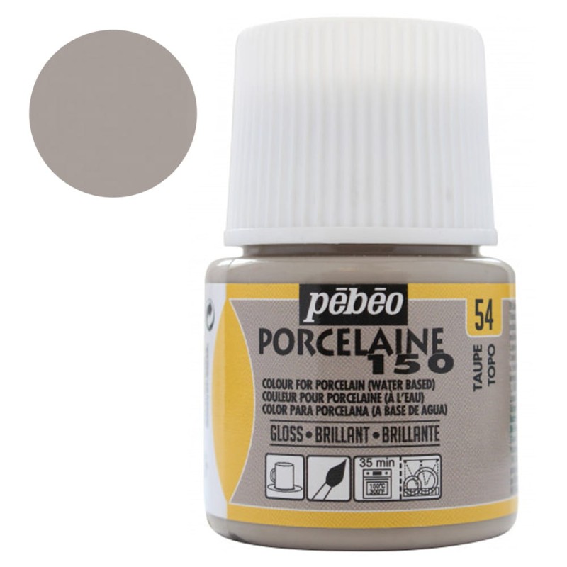 Farba do porcelany Pebeo Porcelaine 150°C 45 ml - 54 Taupe