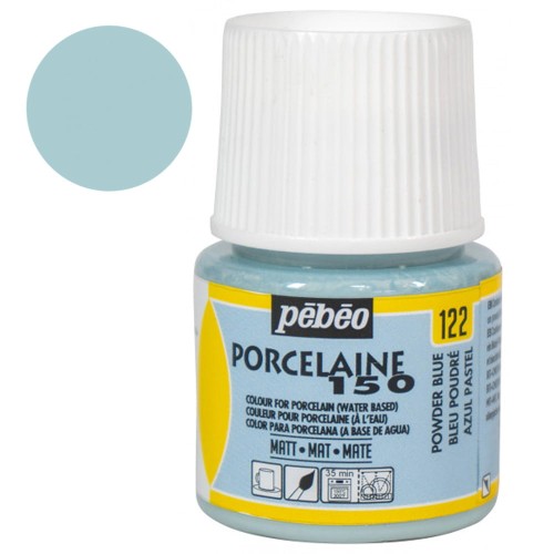 Farba do porcelany Pebeo Porcelaine 150°C Matt 45 ml - 122 Powder Blue (Matowa)