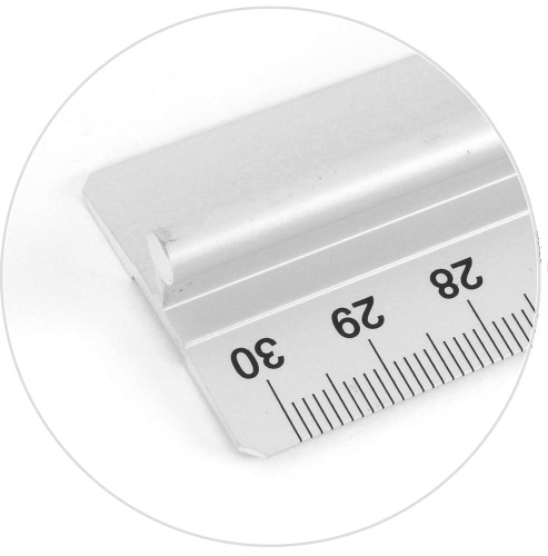 Linijka aluminiowa z uchwytem Leniar - 30cm