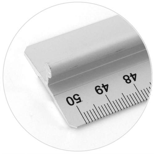 Linijka aluminiowa z uchwytem Leniar - 50cm