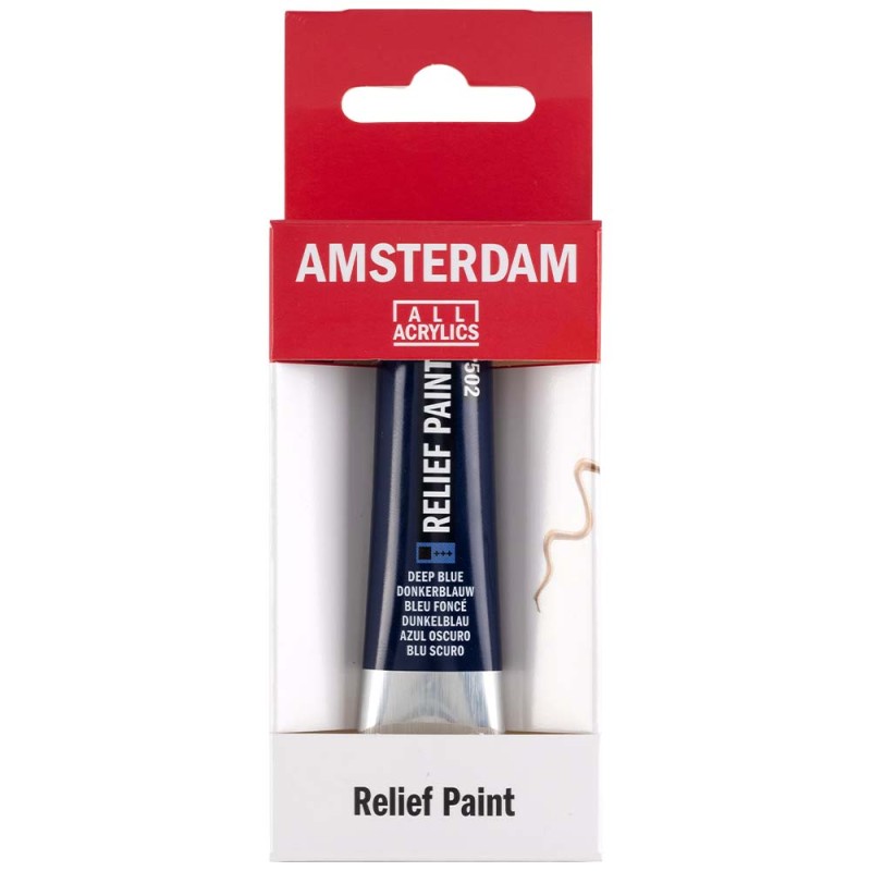 Konturówka Relief Paint Amsterdam 20 ml 502 Deep Blue 02