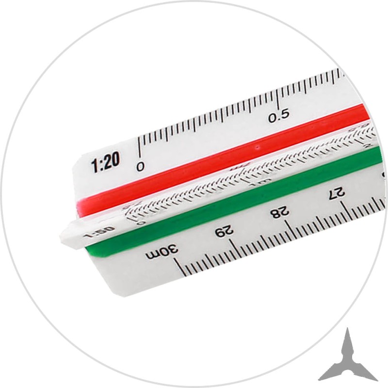 Skalówka trójkątna plastikowa Leniar Urbanista 30cm