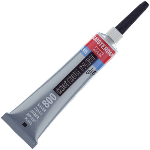 Konturówka Contour Paint Amsterdam 20 ml - 800 Silver