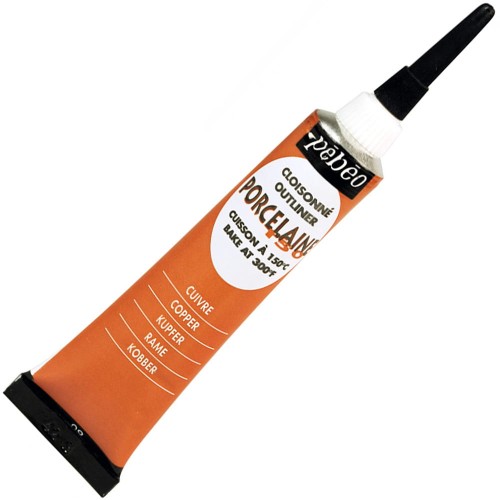 Konturówka Pebeo Porcelaine 150°C 20 ml - 09 Copper