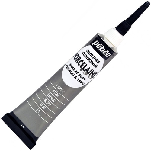 Konturówka Pebeo Porcelaine 150°C 20 ml - 10 Pewter