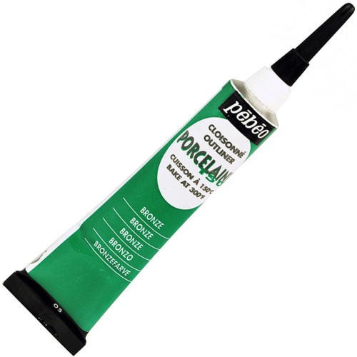 Konturówka Pebeo Porcelaine 150°C 20 ml - 05 Bronze Green
