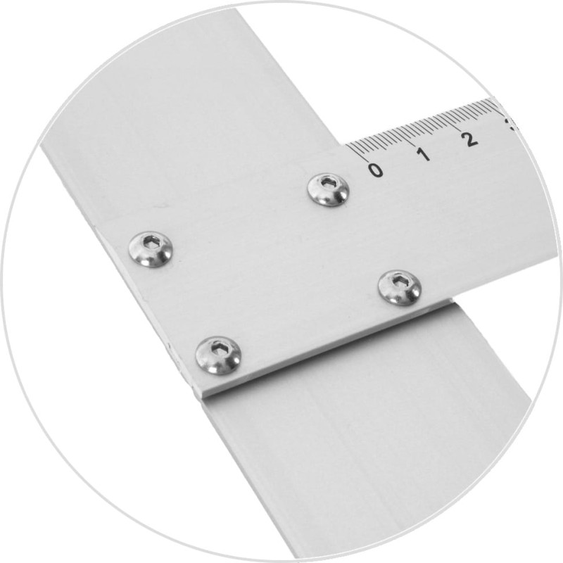 Metalowa Przykładnica z ogranicznikiem Leniar - 50cm