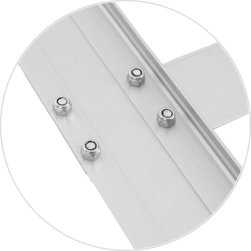 Metalowa Przykładnica z ogranicznikiem Leniar - 50cm