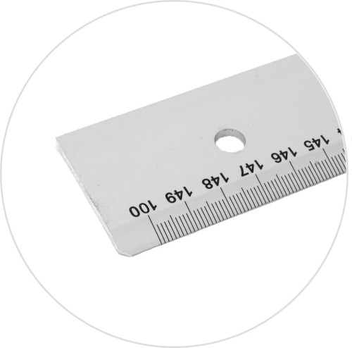 Metalowa Przykładnica z ogranicznikiem Leniar - 100cm