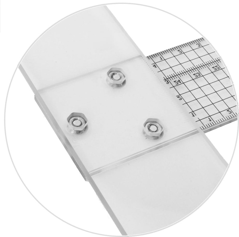 Plastikowa Przykładnica z ogranicznikiem Leniar - 100cm