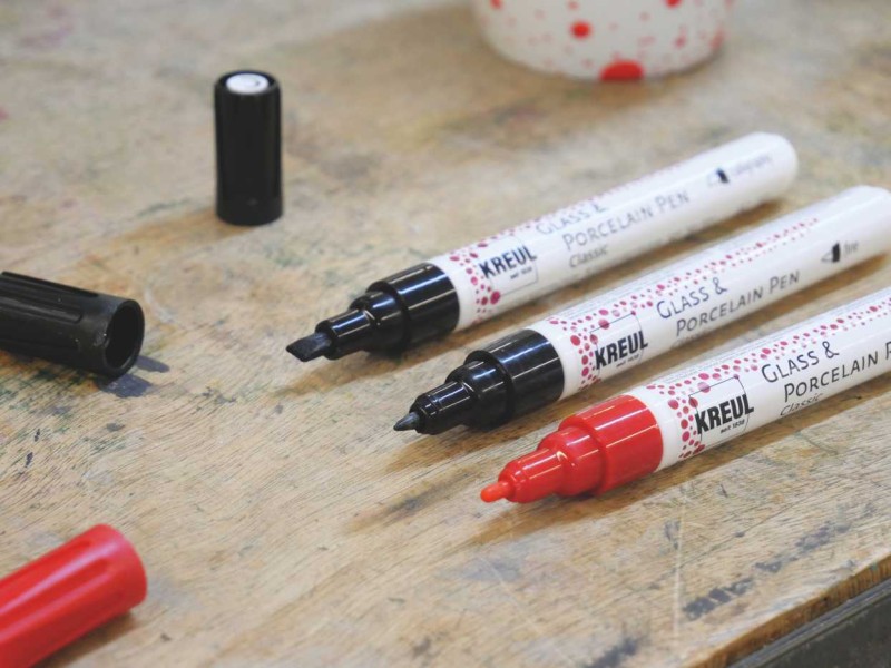Pisaki do porcelany i szkła Kreul 4 szt - Classic
