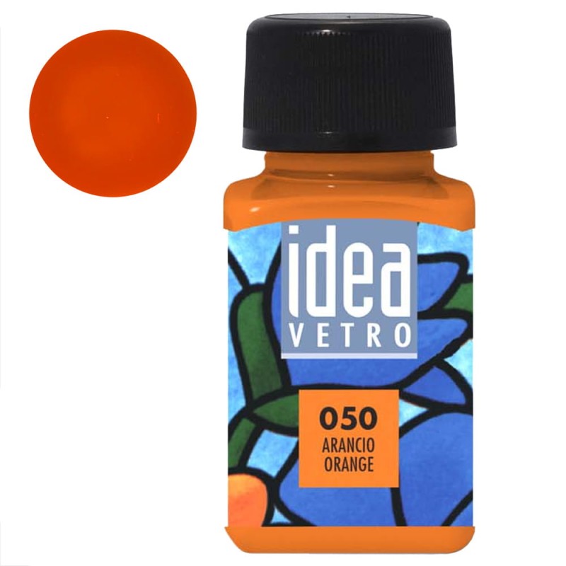 Farba do szkła Idea Vetro Maimeri 60 ml - 050 Orange