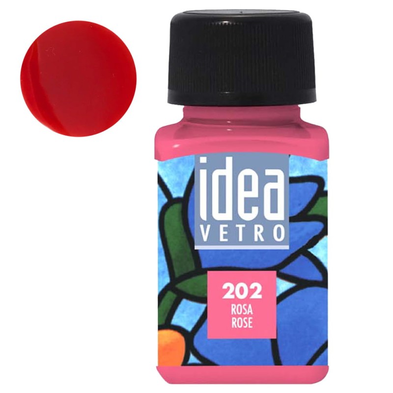 Farba do szkła Idea Vetro Maimeri 60 ml - 202 Rose