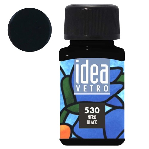 Farba do szkła Idea Vetro Maimeri 60 ml - 530 Black