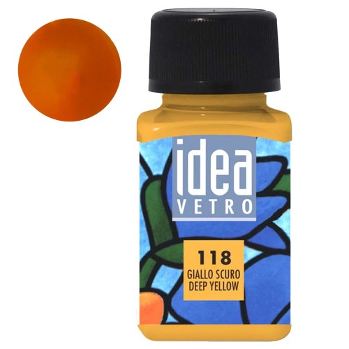 Farba do szkła Idea Vetro Maimeri 60 ml - 118 Deep Yellow