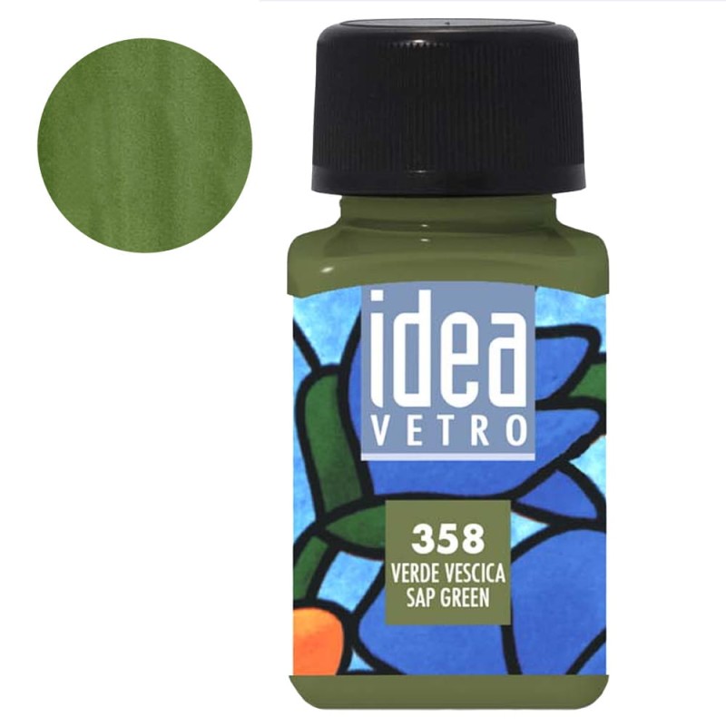 Farba do szkła Idea Vetro Maimeri 60 ml - 358 Sap green