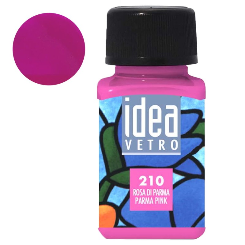 Farba do szkła Idea Vetro Maimeri 60 ml - 210 Parma pink
