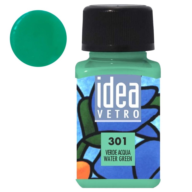Farba do szkła Idea Vetro Maimeri 60 ml - 301 Water green