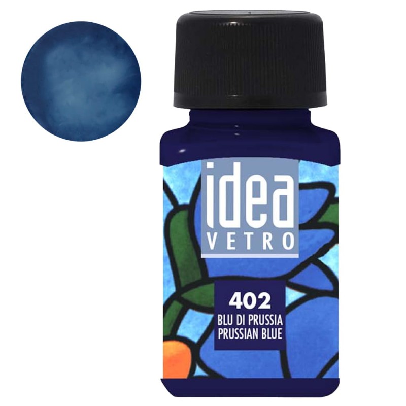 Farba do szkła Idea Vetro Maimeri 60 ml - 402 Prusssian blue