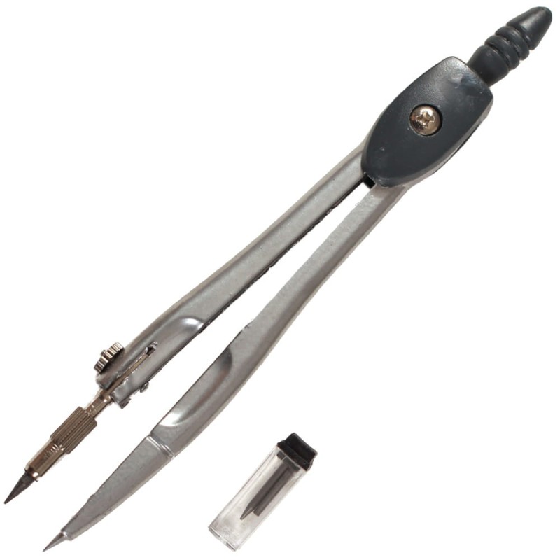 Cyrkiel szkolny metalowy Leniar